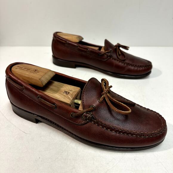 NEW HEELS Rancourt & Co. x Ralph Lauren Camp Loafer Moc Made in Maine, USA 9.5 - Picture 5 of 13
